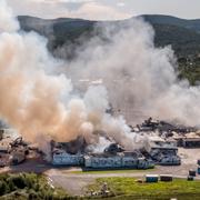 Polarbröds fabrik i Älvsbyn har totalförstörts i en brand.