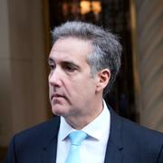 Michael Cohen på väg till domstolen i New York den 14 maj 2024.