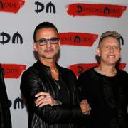 Dave Gahan och Martin Gore, här med avlidne bandmedlemmen Andy Fletcher längst till vänster.