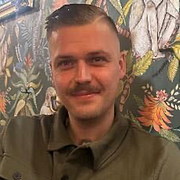 Christian Zedig till vänster, polis på plats vid  VM-evenemanget i Köpenhamn.