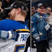 Colton Parayko och Laila Anderson. 