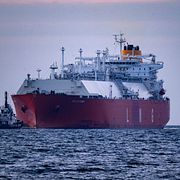 Arkivbild från 2024: LNG-tanker i Tyskland. 