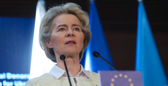 EU-kommissionens ordförande Ursula von der Leyen. Michal Dyjuk / AP