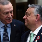 Turkiets president Erdogan och Ungerns premiärminister Viktor Orbán. 