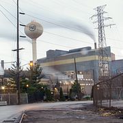 US Steel-fabrik i Braddock i Pennsylvania.