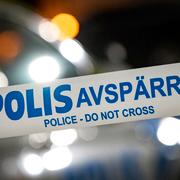 Polis och avspärrningar.