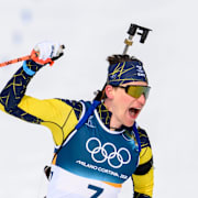 Martin Ponsiluoma går i mål.