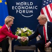 Ursula von der Leyen och Donald Trump.