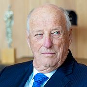 Kung Harald under ett av sina veckoliga besök hos statsminister  Jonas Gahr Støre, maj 2026.
Foto: Lise Åserud / POOL / NTB