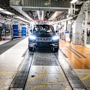 Biltillverkning på Volvo Cars. 