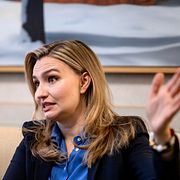 Kristdemokraternas partiledare, energi- och näringsminister samt vice statsminister Ebba Busch.