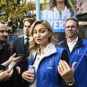 Ebba Busch i Stockholm, 2 september.