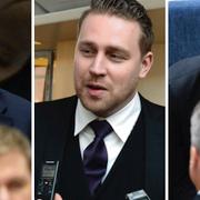 Stefan Löfven, Mattias Karlsson och Anna Kinberg Batra.