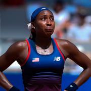 Coco Gauff i tårar. 