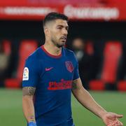 Luis Suarez i Atlético Madrid under matchen mot Sevilla