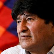 Evo Morales i Argentina, där han nu bor, den 17 februari i år.