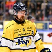 HV71:s Anton Strålman mot Malmö Redhawks på lördagen.