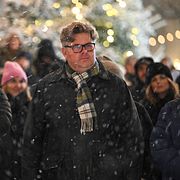 Justitieminister Gunnar Strömmer (M) på en manifestation mot mäns våld mot kvinnor i januari. 