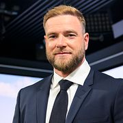 John Guidetti är expertkommentator i TV4:s VM-studio.