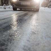 Det är halt i Umeå. Illustrationsbild.