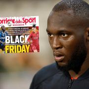 Lukaku, bild på tidningens förstasida.