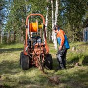 Installation av bredband i Piteå. 