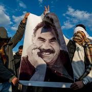 Demonstranter i Diyarbakir den 27 februari. 