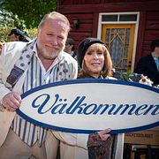 Claes Malmberg och Eva Rydberg  på Fredriksdalsteatern i Helsingborg.