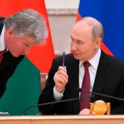 Peskov och Putin, 6 december 2024. 