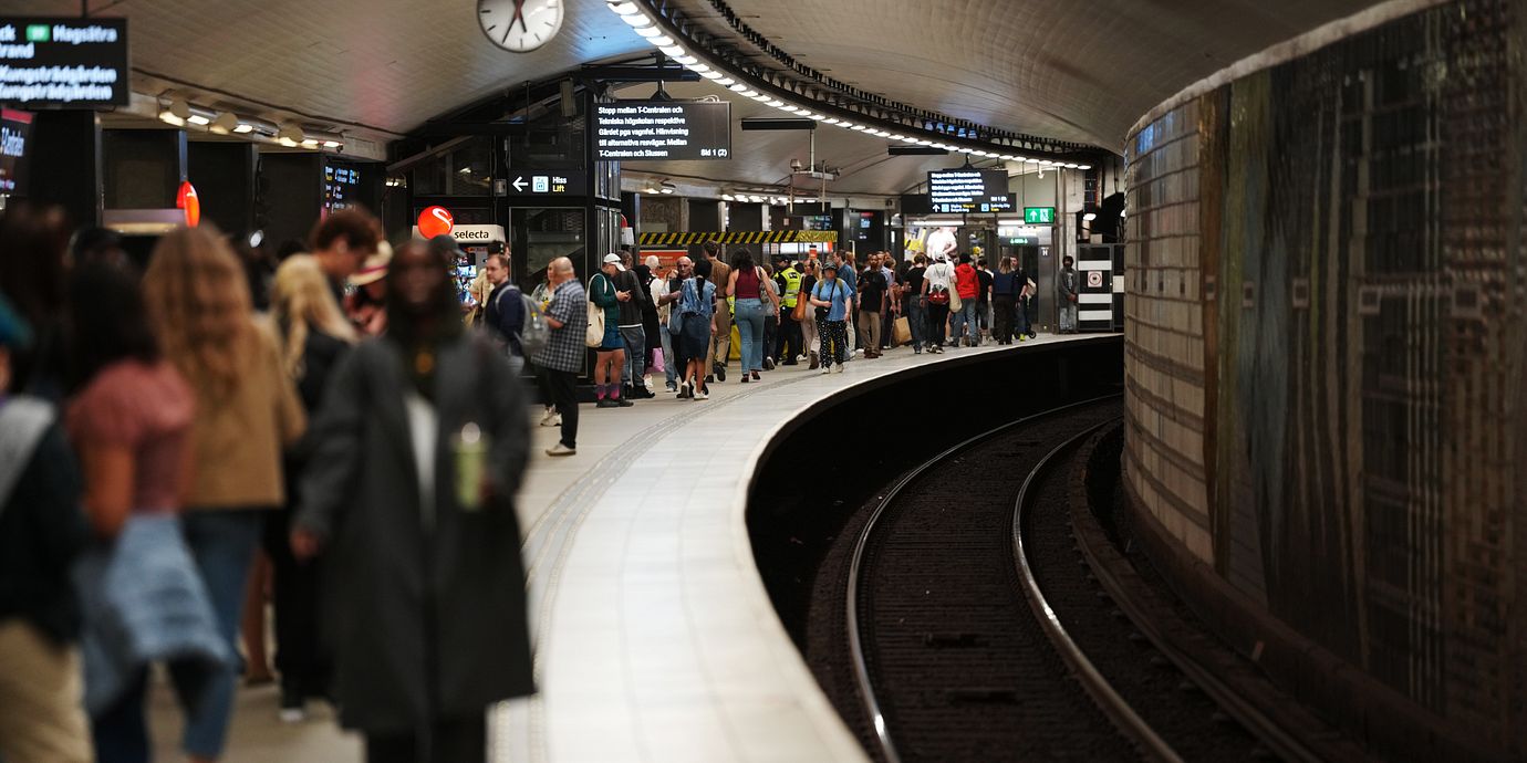 Bild från T-centralen, 30 maj.