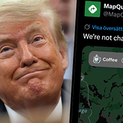Donald Trump/Map Quests inlägg på X.