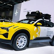 Polestar 3 Ice Race 2025 Arctic Circle edition vid CarExpo på Stockholmsmässan.
