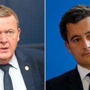 Lars Løkke Rasmussen och Gerald Darmanin.