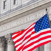 Illustrationsbild, domstol i New York.