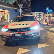 Polisens bild från insatsen på platsen.