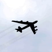 Amerikanskt B-52 plan. Boris Grdanoski / AP