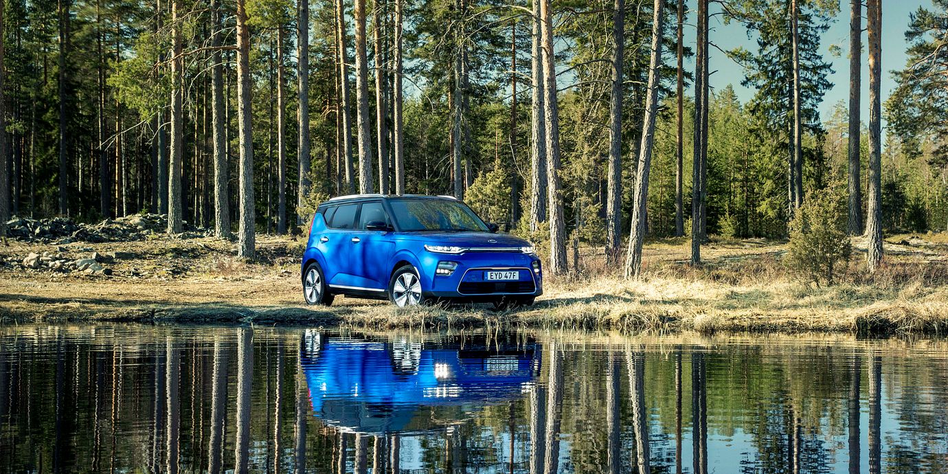 Kia e-Soul är ett exempel på en elbil, med en räckvidd på upp till 452 kilometer på en enda laddning.