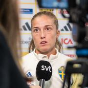 Fotbollsspelaren Filippa Angeldahl. 