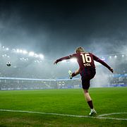 Djurgårdens Bo Hegland under fotbollsmatchen i Allsvenskan mellan IFK Göteborg och Djurgården den 28 oktober 2026 i Göteborg. 