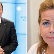 Stefan Löfven (S) och Cecilia Wikström (L)