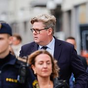 Gunnar Strömmer på besök i Kungsbacka, arkivbild.