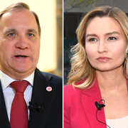 Nyamko Sabuni (L), Stefan Löfven (S) och Ebba Busch (KD)