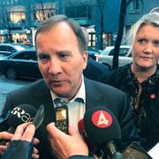 S-ledaren Stefan Löfven och partisekreteraren Lena Rådström Baastad. Arkivbild.