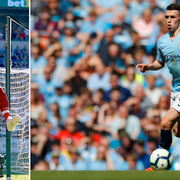 Liverpools Georginio Wijnaldum och Citys Phil Foden under veckans matcher.