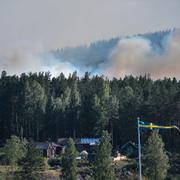 Skogsbrand i Enskogen utanför Ljusdal. Arkivbild.