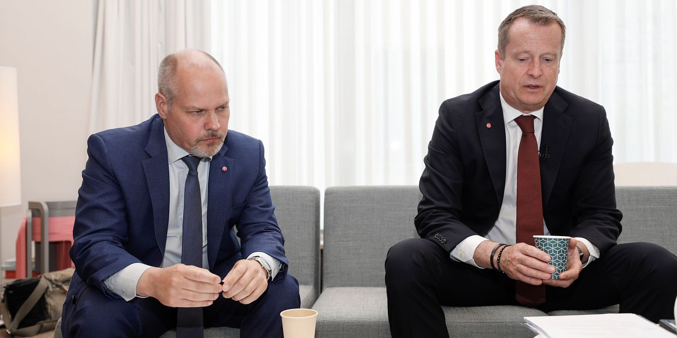 Anders Ygeman och Morgan Johansson när de var ministrar 2022.