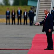 Vladimir Putin och Donald Trump i Alaska. 