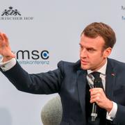 Emmanuel Macron i dag.