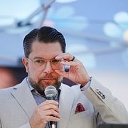 Sverigedemokraternas partiledare Jimmie Åkesson.
