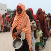 Somaliska kvinnor köar för nödhjälp i Mogadishu i samband med en torka 2011. Farah Abdi Warsameh / TT NYHETSBYRÅN/ NTB Scanpix